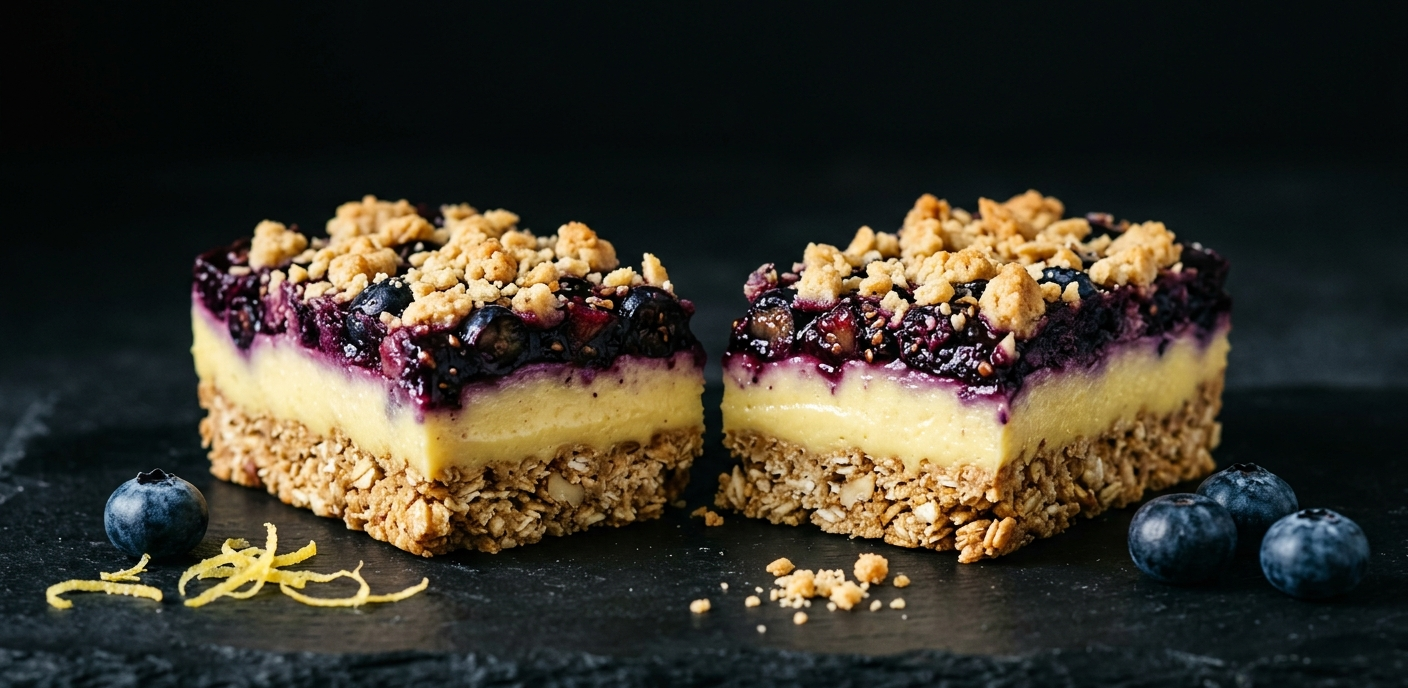 Lemon Blueberry Crumble Bar